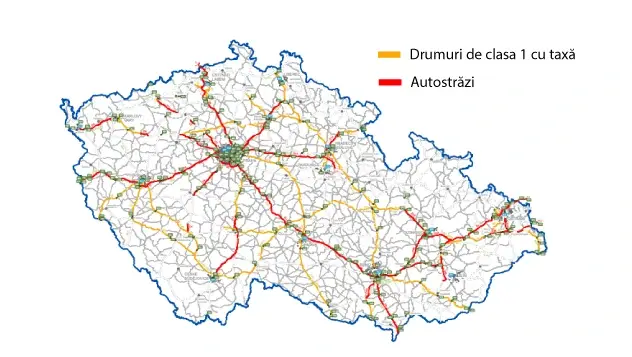 harta taxe de drum cehia